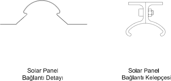 SOLAR ÇATI - Taşyünü birleşim detayı